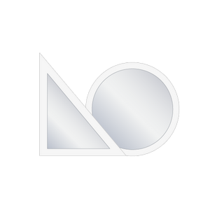 Rundes dreieckiges Fenster - PVC