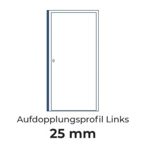 Aufdopplungsprofil Links 25 mm