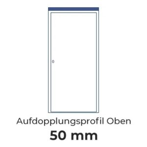 Aufdopplungsprofil Oben 50 mm